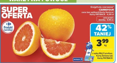 Grejpfruty czerwone Carrefour promocja w Carrefour Market