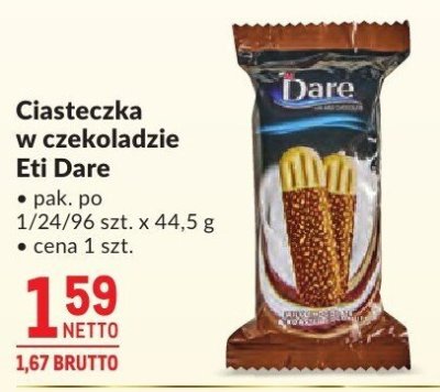 Ciasteczka w czekoladzie Eti Dare promocja w Makro