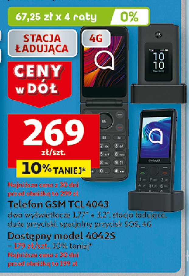 Telefon 4043 Tcl promocja w Auchan