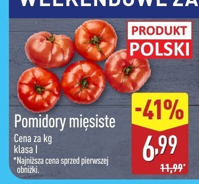 Pomidory mięsiste promocja w Aldi