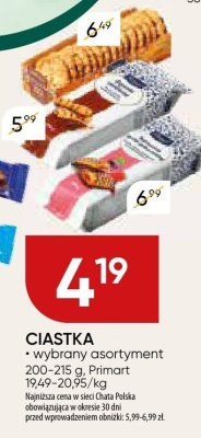 Ciastka, wybrany asortyment promocja w Chata Polska