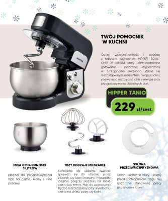 Robot kuchenny HIPPER SOUS-CHEF DE CUISINE 1400 W promocja w HIPPER.pl
