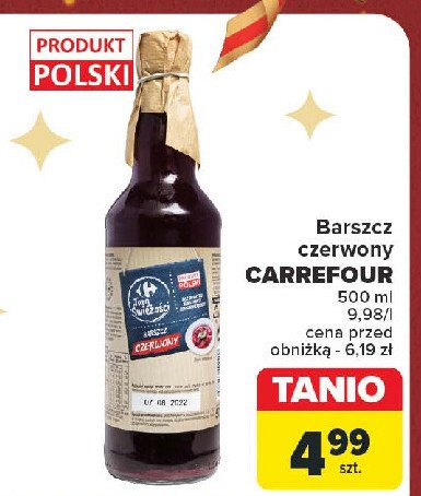 Barszcz czerwony Carrefour targ świeżości promocja w Carrefour Market