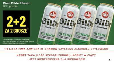 Piwo Gilde Pilsner promocja w Delikatesy Centrum