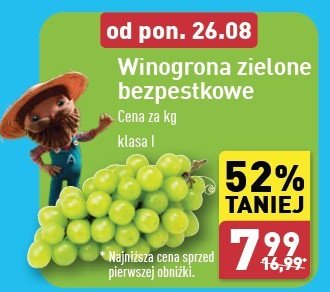 Winogrona zielone promocja