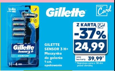 Maszynka do golenia + 4 wk艂ady Gillette sensor 3 promocja