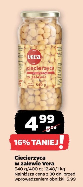 Ciecierzyca w zalewie Vera promocja w Netto