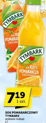 Sok pomarańczowy Tymbark 100% promocja w ABC