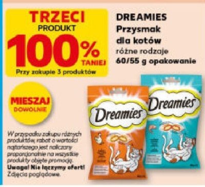 Przysmak dla kotów Dreamies różne rodzaje promocja w Kaufland