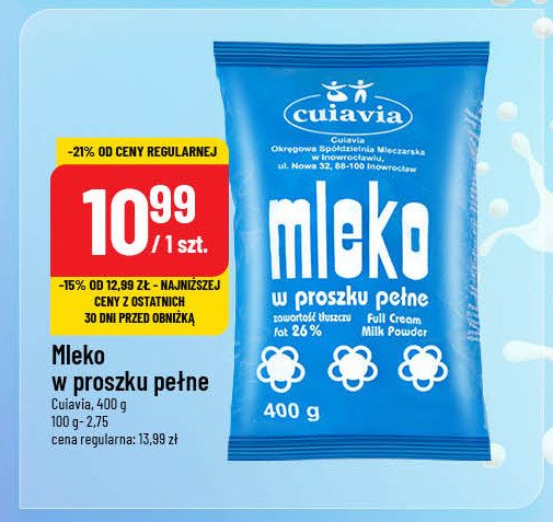 Mleko w proszku Cuiavia promocja