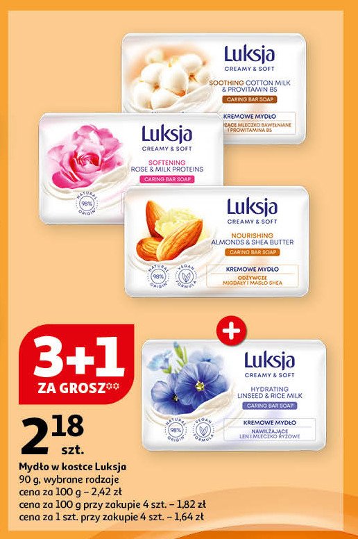 Mydło almonds & shea butter Luksja creamy promocja