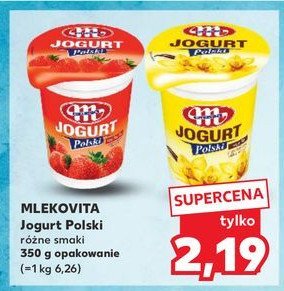 Jogurt truskawka Mlekovita jogurt polski promocja