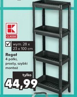 Regał 28 x 23 x 100 cm K-classic promocja