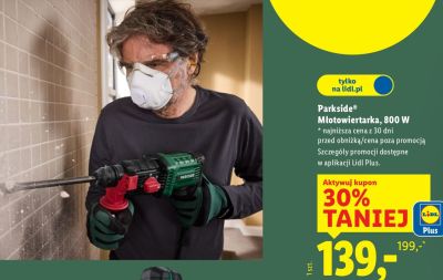 Młotowiertarka 800 W Parkside promocja w Lidl