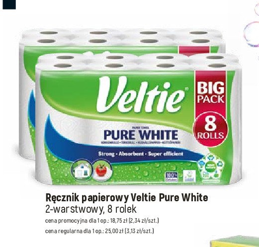 Ręcznik papierowy pure white VELTIE promocja