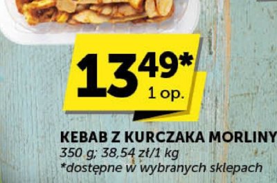 Kebab z kurczaka Morliny promocja w Groszek