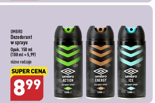 Dezodorant UMBRO ACTION promocja