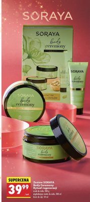 Zestaw Body Ceremony: scrub, wygładzające masło do ciała, krem do rąk promocja w Biedronka