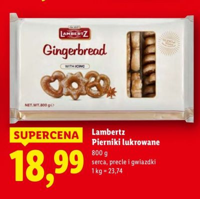 Pierniki lukrowane Gingerbread promocja w Lidl