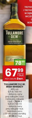 Whisky Tullamore D.E.W. Irish Whiskey 0,7l promocja w Twój Market