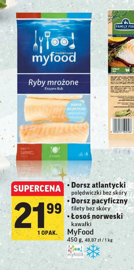 Dorsz pacyficzny filety bez sk贸ry Myfood promocja