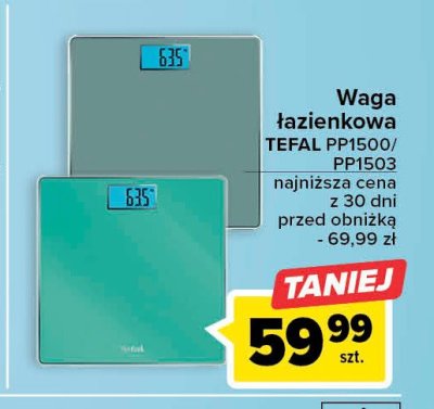Waga łazienkowa pp1503 Tefal promocja