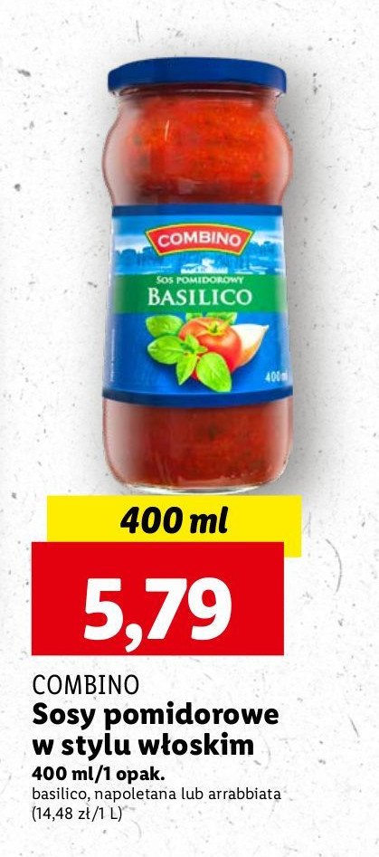 Sos do makaronu spicy arrabbiata Combino promocja