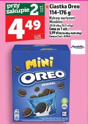 Ciastka Oreo 114-176 g promocja w TOPAZ