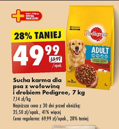 Karma dla psa z wołowiną Pedigree promocja