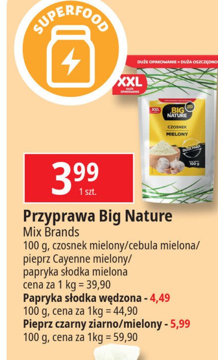 Papryka słodka Big nature promocja