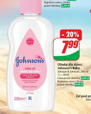 Oliwka 艂agodna Johnson's baby promocja