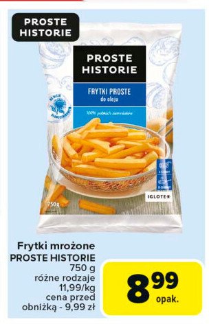 Frytki proste do oleju Iglotex proste historie promocja