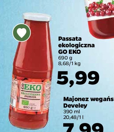 Passata pomidorowa Go eko promocja