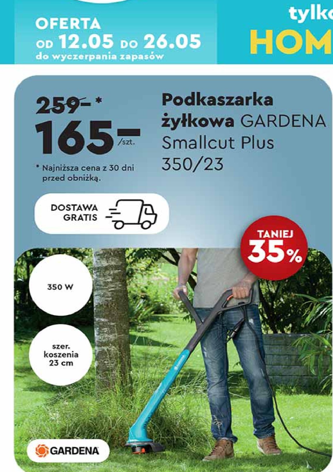 Podkaszarka smallcut Gardena promocja