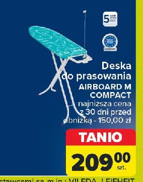 Deska do prasowania airboard compact m Leifheit promocja w Carrefour