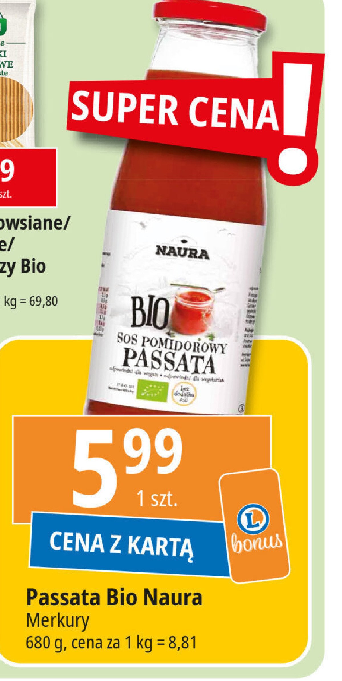 Passata pomidorowa Naura promocja