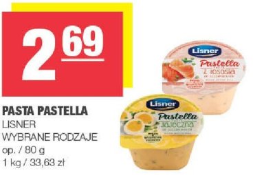 Pasta Pastella LISNER wybrane rodzaje promocja w SPAR