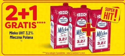Mleko UHT 3,2%  promocja w POLOmarket