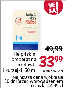 Preparat do usuwania brodawek i kurzajek Help 4 skin promocja