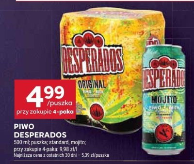 Piwo Desperados promocja w Stokrotka