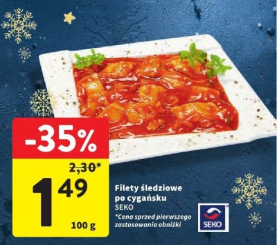 Filety śledziowe po cygańsku SEKO promocja w Intermarche