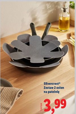 Zestaw 2 osłon na patelnię Silvercrest promocja w Lidl