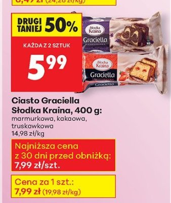Ciasto Graciella kakaowe 400 g  promocja w Biedronka