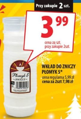Wkład do zniczy płomyk 5 promocja w Arhelan