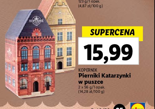 Katarzynki w czekoladzie puszka domek Kopernik katarzynki promocja