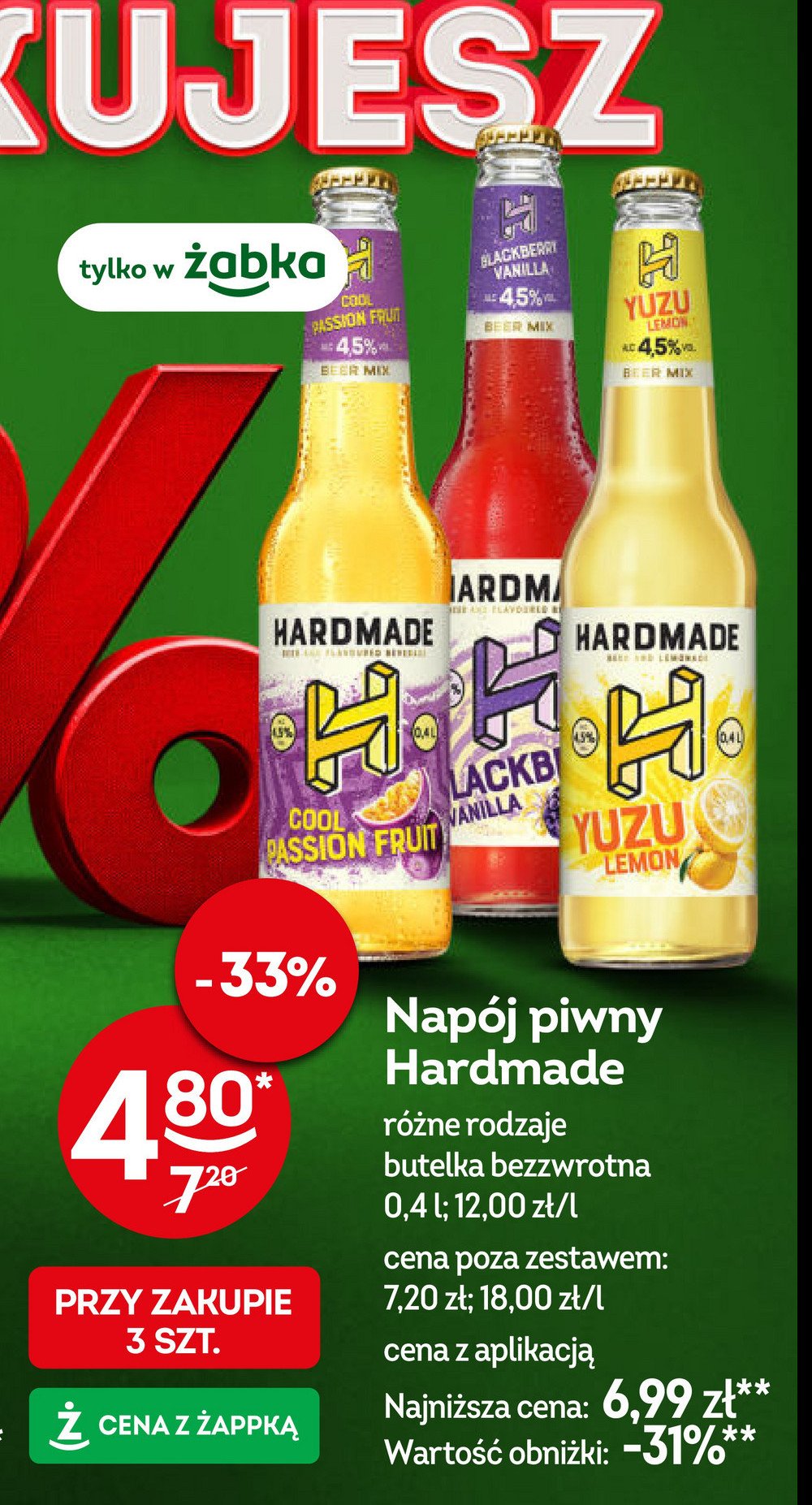 Piwo Hardmade passion fruit crush promocja w Żabka