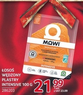 Łosoś wędzony plastry MOWI Intensive promocja w Selgros