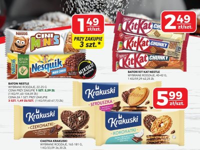 Baton Kit Kat Nestle wybrane rodzaje, 40-42g promocja w Top Market