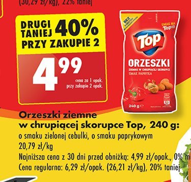 Orzeszki w panierce paprykowej Top akardo Top (biedronka) promocja