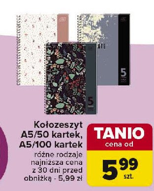 Kołozeszyt a5/50 k kratka Interdruk promocja